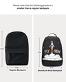 Shop Fly High Rocket Printed Small Backpack Black