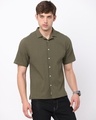 Shop Men's Green Slim Fit Shirt-Design
