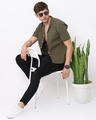 Shop Men's Green Slim Fit Shirt