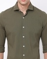 Shop Men's Green Slim Fit Shirt