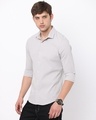 Shop Men's Grey Slim Fit Shirt-Design