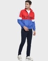 Shop Flying Red Color Block Windcheater-Full