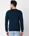 Shop Focus Abstract Fleece Sweatshirt Navy Blue-Front