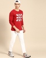 Shop Focus Blocks Full Sleeve T-Shirt Bold Red-Full