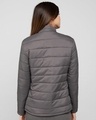 Shop Fog Grey Plain Puffer Jacket-Full