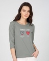 Shop Food Lover Round Neck 3/4th Sleeve T-Shirt-Front