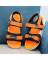 Shop Orange Comfort Sandals For Men