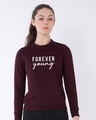 Shop Forever Young Fleece Light Sweatshirt-Front