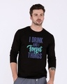 Shop Forget Things Full Sleeve T-Shirt-Front