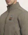 Shop Men's Grey Solid Regular Fit Jacket