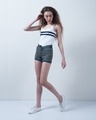 Shop Women Green Solid Regular Fit Shorts-Design