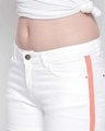 Shop Women White Solid Regular Fit Shorts