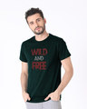Shop Free And Wild Half Sleeve T-Shirt-Design