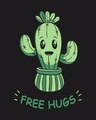 Shop Free Hugs Cactus Half Sleeve T-Shirt-Full