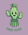 Shop Free Hugs Cactus Scoop Neck Full Sleeve T-Shirt-Full