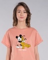 Shop Free Hugs- Mickey Boyfriend T-Shirt (DL)-Front