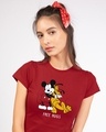 Shop Free Hugs- Mickey Half Sleeve T-shirt (DL)-Front