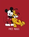 Shop Free Hugs- Mickey Half Sleeve T-shirt (DL)-Full