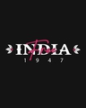 Shop Women's Black Free India Typography Boyfriend T-shirt-Full