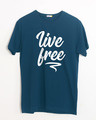 Shop Free Living Half Sleeve T-Shirt-Front
