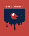 Shop Free Spirit Imposter Half Sleeve Hoodie T-Shirt-Full