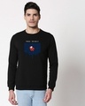 Shop Free Sprit imposter Fleece Sweatshirt (DL) Black-Front