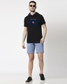 Shop Free Sprit Imposter Half Sleeve Hoodie T-shirt Black-Design