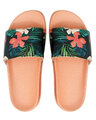 Shop FREECO Womens Floral Print Slippers-Front