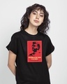 Shop Freedom Poster Boyfriend T-Shirt Jet Black-Front