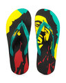 Shop Men's Green Bob Marley Flip Flops-Front