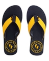 Shop Circle Black/Yellow Flipflops For Womens-Front