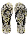Shop Freetoes Leopard Grey / Black Flipflops For Womens-Front