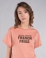 Shop French Fries Boyfriend T-Shirt-Front