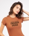 Shop French Fries Half Sleeve T-shirt-Front