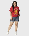 Shop Women's Red Friday Garfield Graphic Printed Plus Size Boyfriend T-shirt-Design