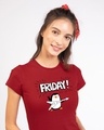 Shop Friday Penguin Half Sleeve T-Shirt-Front