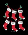 Shop Friends Christmas Socks Full Sleeve T-Shirt (FRL)-Full