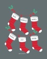 Shop Friends Christmas Socks Half Sleeve T-Shirt (FRL)