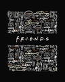 Shop Friends Doodle Boyfriend T-Shirt (FRL)-Full