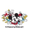 Shop Friends Forever Mickey Half Sleeve T-Shirt (DL)-Full