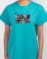 Shop Friends Gossip BoyfriendT-Shirt Tropical Blue (FRL)-Front