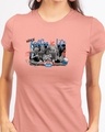 Shop Friends Gossip Half Sleeve Printed T-Shirt Misty Pink (FRL)-Front