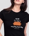 Shop Friends Hard Day Half Sleeve T-Shirt (FRL) Black-Front