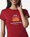 Shop Friends Hard Day Half Sleeve T-Shirt (FRL) Velvet Cake-Front