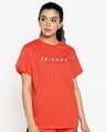 Shop Friends logo Boyfriend T-Shirt (FRL)-Front