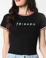 Shop Friends logo Crewneck Varsity Rib H/S T-Shirt (FRL)-Front