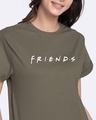 Shop Friends logo (FRL) Printed Boyfriend T-Shirt-Front