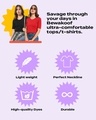 Shop Friends logo (FRL) Women's Elbow Sleeve Round Neck T-shirt