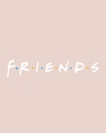 Shop Women's Pink Friends Logo (FRL) Typography T-shirt