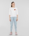 Shop Friends Pocket Sofa Round Neck 3/4th Sleeve T-Shirt (FRL) White-Full